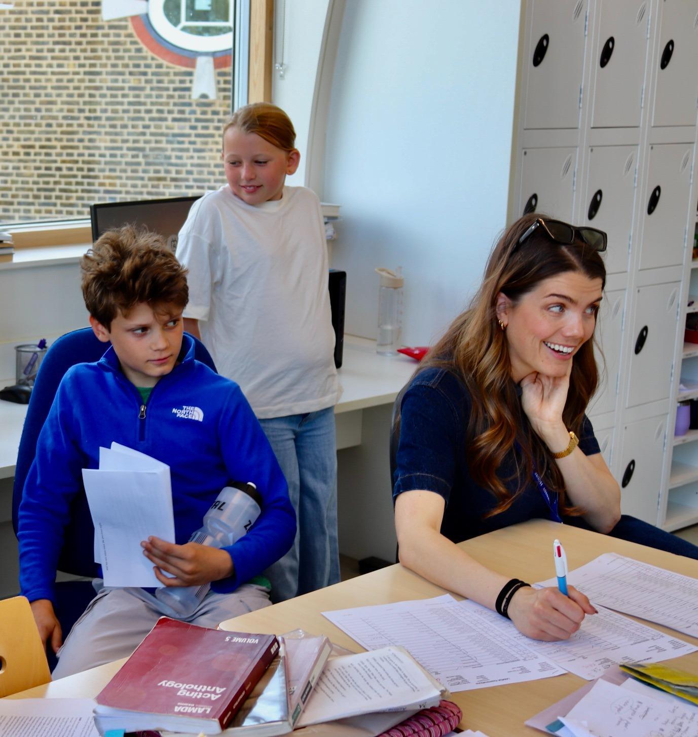 A LAMDA lesson with a teacher and two pupils